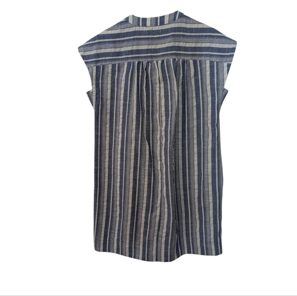 Oversized Stitchdrop Stripe Shift Shirt‎ Dress Boho Beach Pockets Nordstrom - Picture 3 of 7